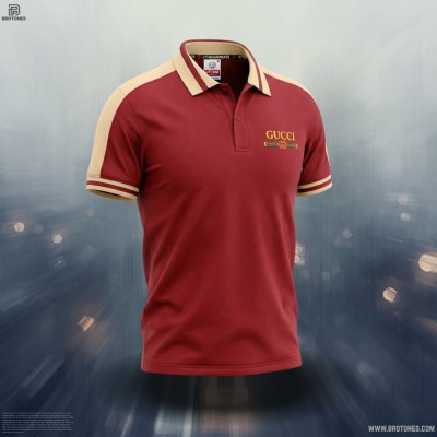 Maroon Contrast Polo Shirt