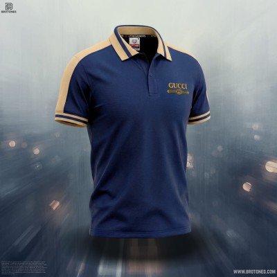 Navy blue Contrast Polo Shirt