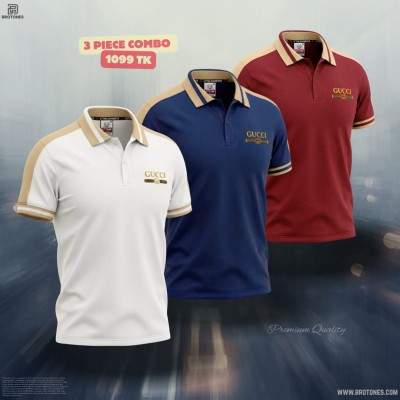 Cotton Polo Combo ×3