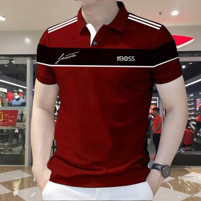Contrasted Cotton Polo Shirt