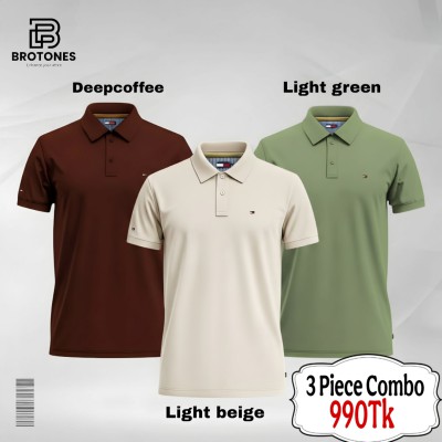 PK Cotton Polo combo×3