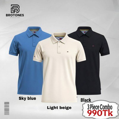 PK Cotton Polo Combo×3