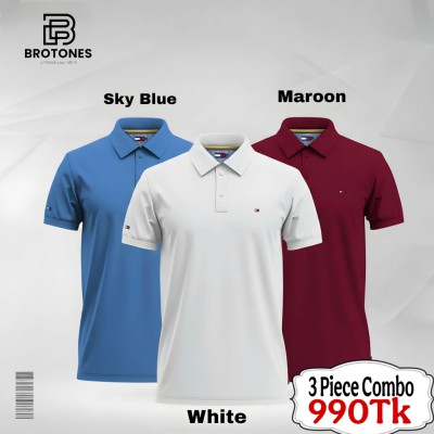 PK Cotton Polo Combo×3