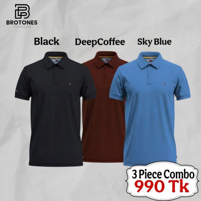 PK Cotton Polo Combo×3